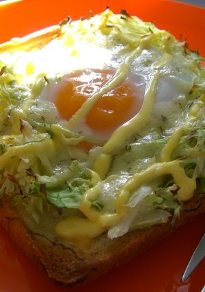 キャベたまトースト♪-レシピのメイン写真
