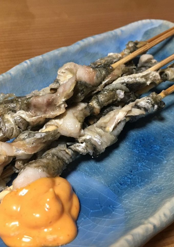 イシモチの皮串焼き-レシピのメイン写真
