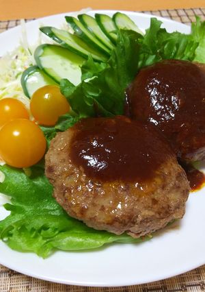 【龍愛】ジューシーふわふわ☆ハンバーグ-レシピのメイン写真