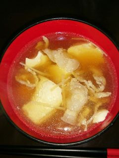 簡単5分!ほんのりあま~い豆腐のお吸い物-レシピのメイン写真