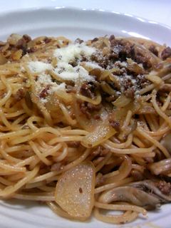 舞茸と合いびき肉のパスタ-レシピのメイン写真