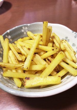 フライパンでサツマイモ炒め♪-レシピのメイン写真