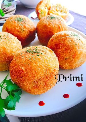 チーズinライスコロッケカレー風味-レシピのメイン写真