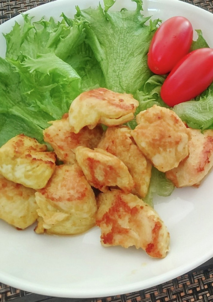 【龍愛】ささ身のマヨカレー焼き-レシピのメイン写真