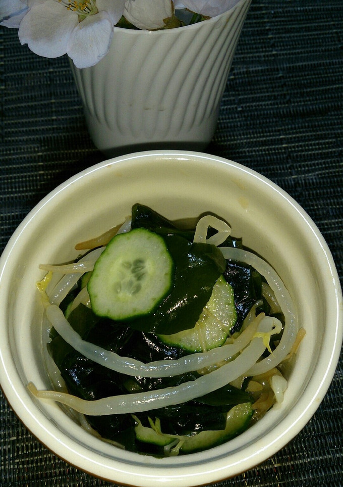 わかめともやしときゅうりの酢の物-レシピのメイン写真