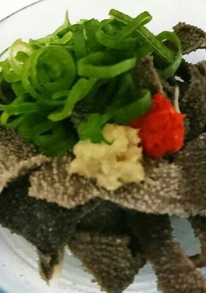 牛せんまいの湯引き 板前の嫁レシピ-レシピのメイン写真