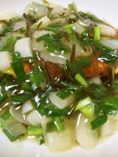 塩昆布で☆中華あんかけ風オムレツ-レシピのメイン写真