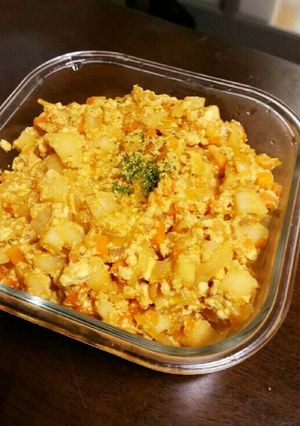 蓮根と豆腐のドライカレー-レシピのメイン写真