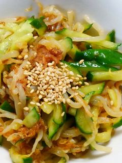 簡単♪きゅうりと もやしで!おかか酢の物-レシピのメイン写真