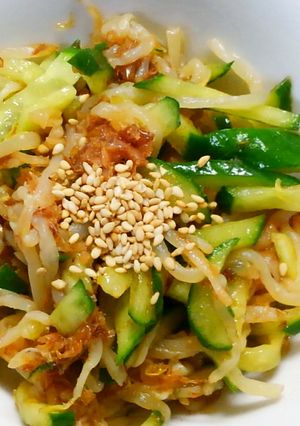 簡単♪きゅうりと もやしで！おかか酢の物-レシピのメイン写真