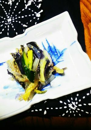 茄子と玉ねぎのごま合え-レシピのメイン写真