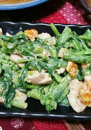 菜の花と卵の海苔マヨ和え-レシピのメイン写真