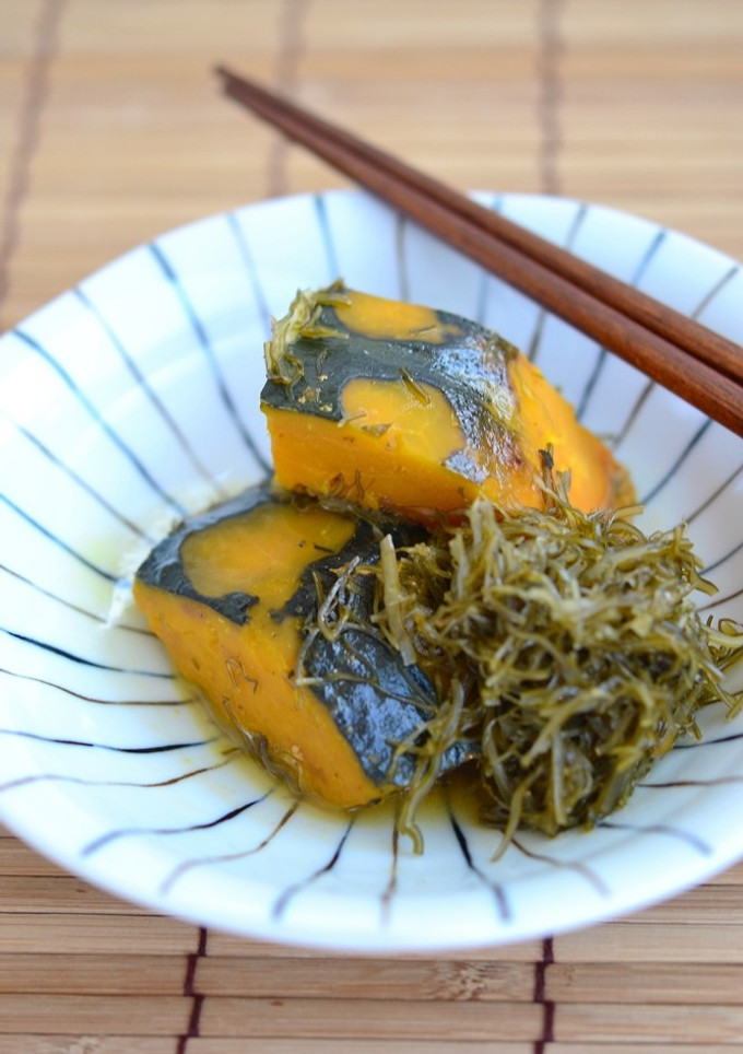 がごめ昆布きざみとかぼちゃ煮【作りおき】-レシピのメイン写真