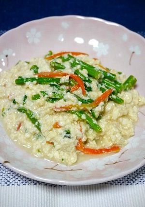 風邪対策！春菊のしっとり白和え-レシピのメイン写真
