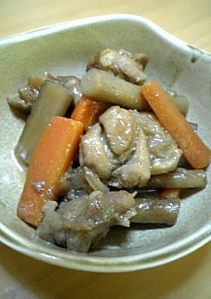 鶏とごぼうの素朴な煮物-レシピのメイン写真