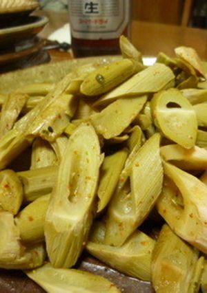 いたどりの油炒め(高知県檮原町の郷土食)-レシピのメイン写真