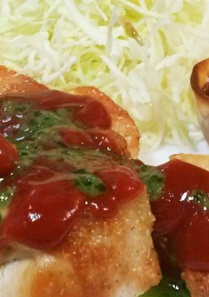 パリパリ♪チキンのトマトバジルソース-レシピのメイン写真