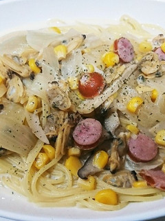 我が家の絶品あさりのスープパスタ♡-レシピのメイン写真