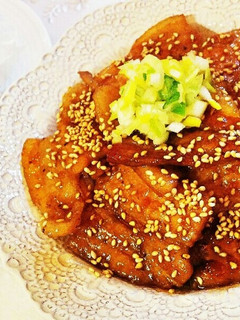 *葱胡麻照り焼き豚丼*-レシピのメイン写真