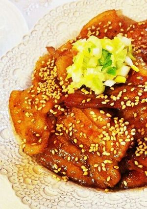 *葱胡麻照り焼き豚丼*-レシピのメイン写真