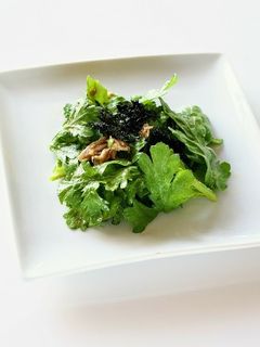 大村農園の韓国風春菊サラダ-レシピのメイン写真