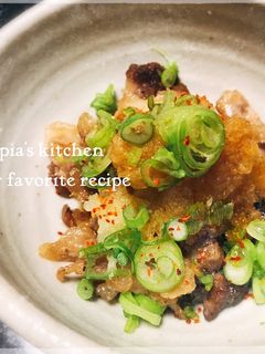 こりっじゅわ♪豚スジ肉のおろしポン酢和え-レシピのメイン写真