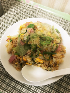 【コンビニシリーズ】本格カニレタス炒飯-レシピのメイン写真