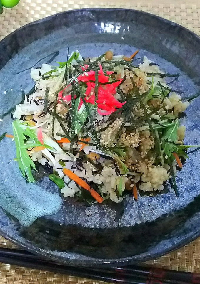 納豆ちらしサラダ仕立て-レシピのメイン写真