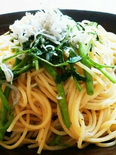 クレソンとしらすのパスタ-レシピのメイン写真