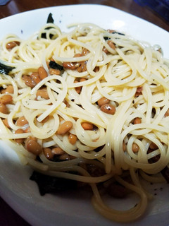 納豆とゆかりのパスタ-レシピのメイン写真