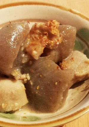 簡単！こんにゃくと鶏肉の甘辛味噌煮-レシピのメイン写真