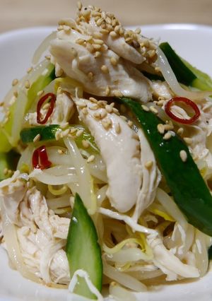 鶏ささみの中華風サラダ-レシピのメイン写真