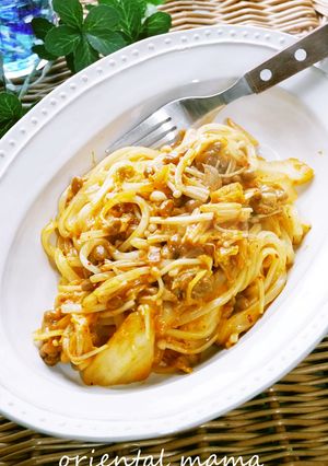 ★簡単!5分deツナキムチーズ納豆うどん-レシピのメイン写真
