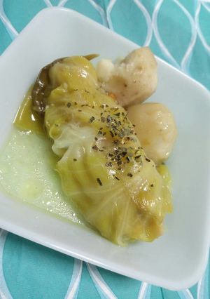 圧力鍋時短★鶏モモまんまロール春キャベツ-レシピのメイン写真