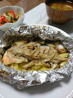 簡単☆魚焼きグリルで鮭のキノコチーズ焼き-レシピのメイン写真