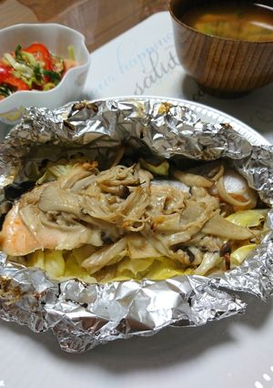 簡単☆魚焼きグリルで鮭のキノコチーズ焼き-レシピのメイン写真