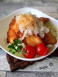 鶏むね肉カツのみぞれ丼-レシピのメイン写真