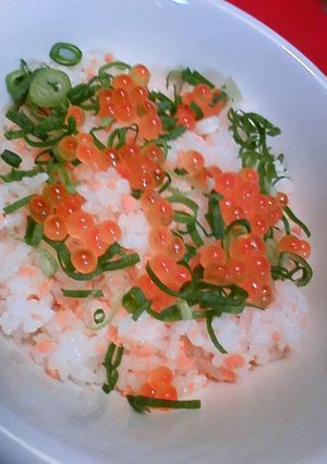 超手抜き！鮭といくらの親子ご飯♪♫♬-レシピのメイン写真