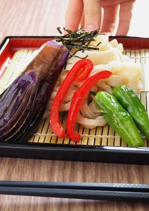 彩り野菜と手打ちうどん-レシピのメイン写真