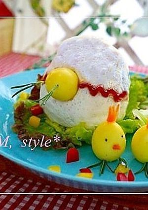 イースターにタマゴとヒヨコのオムライス♪-レシピのメイン写真