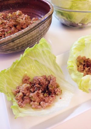 肉味噌のレタス巻き-レシピのメイン写真