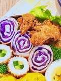 お弁当に♪切り口が可愛い肉巻きキャベツ