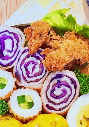 お弁当に♪切り口が可愛い肉巻きキャベツ-レシピのメイン写真