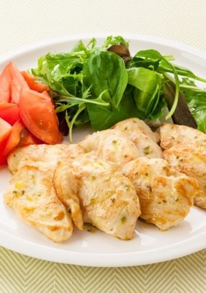 鶏むね肉のバジルマヨ焼き-レシピのメイン写真