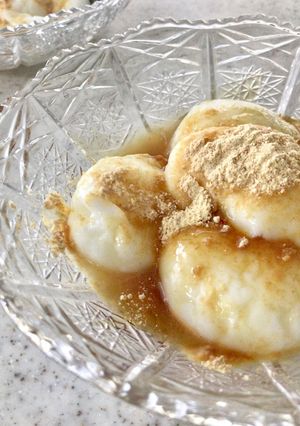 やわらかミルク餅の黒蜜きなこ♪簡単♪-レシピのメイン写真