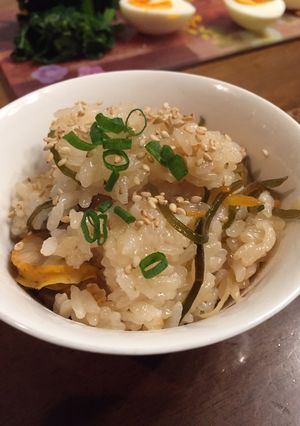 ホタテの炊き込みご飯-レシピのメイン写真