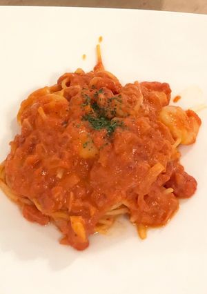 海老とトマトクリームのパスタ-レシピのメイン写真