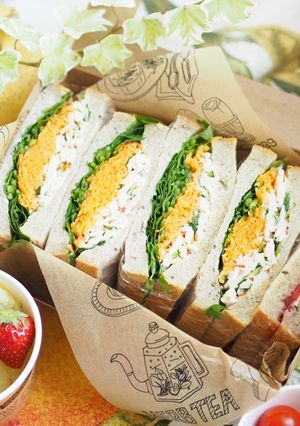 パクチーたっぷり♡パクチーサンドイッチ♡-レシピのメイン写真