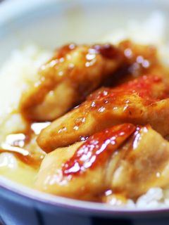 簡単!卵かけご飯でトロトロ親子丼-レシピのメイン写真