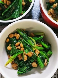 ほうれん草納豆和え-レシピのメイン写真